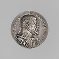 Maximillian II, Holy Roman Emperor (1527–1576), Medalist: Antonio Abondio (Italian, Trento 1538–1591 Vienna), Silver, Italian