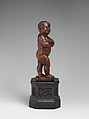 Girl, Leonhard Kern (German, Forchtenberg, Hohenlohe 1588–1662 Schwäbisch Hall), Pearwood (Pyrus communis); pedestal: blackened wood, German, Schwabisch-Hall