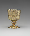 Cup with scenes from the New Testament (one of a pair), Franz Fischer (master 1600, died 1653), Silver gilt, German, Nuremberg
