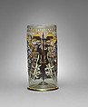Beaker (Reichsadler Humpen), Enameled glass, Bohemian