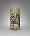 Beaker (Reichsadler Humpen), Enameled glass, Bohemian