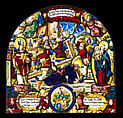 Christ Falling Under the Cross, Franz Fallenter  German, Stained glass, Swiss, Lucerne