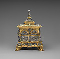 Casket, Probably workshop of Wenzel Jamnitzer (German, Vienna 1507/8–1585 Nuremberg), Gilded yellow metal, silver, German, possibly Hamburg