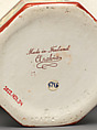 "Fennia" vase with swastikas, Possibly Herman Gesellius (Finnish), Transfer printed earthenware, Finnish, Helsinki