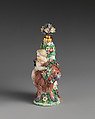 Cupid on a lion, Chelsea Porcelain Manufactory (British, 1745–1784, Gold Anchor Period, 1759–69), Soft-paste porcelain, British, Chelsea