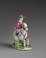 Lady on horseback, Derby Porcelain Manufactory (British, 1751–1785), Soft-paste porcelain, British, Chelsea-Derby