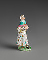 Lady, Derby Porcelain Manufactory (British, 1751–1785), Soft-paste porcelain, British, Chelsea-Derby