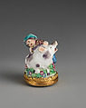 Boy with boar, Chelsea Porcelain Manufactory (British, 1745–1784, Gold Anchor Period, 1759–69), Soft-paste porcelain, British, Chelsea