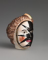 Lady's head, Mennecy, Soft-paste porcelain, French, Mennecy