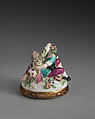 Amorous shepherds in a group, Chelsea Porcelain Manufactory (British, 1745–1784, Transitional (Brown Anchor) Period, ca. 1758–1759), Soft-paste porcelain, British, Chelsea