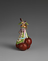 Scent bottle, Chelsea Porcelain Manufactory (British, 1745–1784, Red Anchor Period, ca. 1753–58), Soft-paste porcelain, British, Chelsea