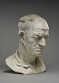 Head of a Peasant (Tête de paysan), Aimé-Jules Dalou (French, Paris 1838–1902 Paris), Plaster, French, Paris