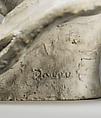 Head of a Peasant (Tête de paysan), Aimé-Jules Dalou (French, Paris 1838–1902 Paris), Plaster, French, Paris