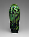 Vase with clover, Max Läuger (German, 1864–1952), Glazed earthenware, German, Kandern