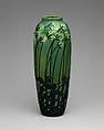Vase with clover, Max Läuger (German, 1864–1952), Glazed earthenware, German, Kandern