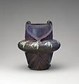 Vase with snowdrops, Henri-Léon Charles Robalbhen (French, Joinville-le-Pont 1862–1906 Valmondois), Glazed earthenware, French, Paris
