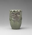 Vase with leaves and seed pods, Perhaps Henri Alphonse Laurent-Desrousseaux (French, 1862–1906) working under the collective name of Robalbhen, Glazed earthenware, French, Paris