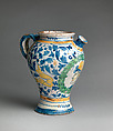 Jug (chevrette), Workshop of Masséot Abaquesne (French, active 1538–57) and, Faience (tin-glazed earthenware), French, Rouen