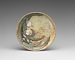 Wall plaque with flowering mimosa, Fernand Rumèbe (French, 1874–1952), Glazed stoneware, French, Paris