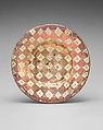 Plate, Tin-glazed and luster-painted earthenware, Spanish, Valencia