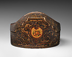 Box, Papier maché, painted and varnished, Italian, Venice