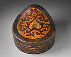 Box, Papier maché, painted and varnished, Italian, Venice