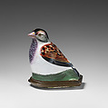 Bird bonbonnière, Enamel on copper, British, Birmingham (?)