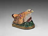 Bird bonbonnière, Enamel on copper, mirror glass, British, Birmgham (?)