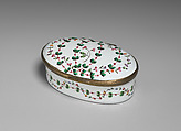 Snuffbox, Enamel on copper, British, possibly Bilston