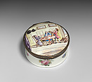 Snuffbox, Enamel on copper, British, possibly Birmingham