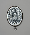 Unidentified society badge, Enamel on copper, British, Liverpool