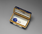 Snuffbox, Enamel on copper, British, London