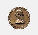 Lucrezia Borgia 1480-1519, Unknown Mantuan artist close to Giancristoforo Romano, Bronze, Italian