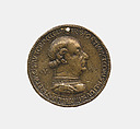 Francesco I Sforza 1401-66, Duke of Milan 1450-66, Gian Francesco Enzola (Italian, active 1456–78), Bronze, Italian, Parma