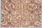 "Leda and the Swan", Designed by Jean-Baptiste Huet I (French, Paris 1745–1811 Paris), Cotton, French, Jouy-en-Josas