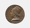 Federigo I Gonzaga, third marquess of Mantua, Bartolo Talpa (Italian, Mantuan, active ca. 1495), Bronze, Italian, Mantua