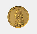 Karl Theodor Anton Maria von Dalberg / 10-ducat medal on establishment of Grand-Duchy of Frankfurt, attributed to Johann Christian Reich (German, Eisenberg 1740–1814 Fürth), Gold, German, Frankfurt