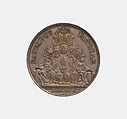 Commemorative medal on the marriage of Wladislaus IV (Władysław IV Vasa), King of Poland and Ludovica (Marie Louise) Gonzaga, Princess of Mantua, Sebastian Dadler (German, Strasbourg 1586–1657 Hamburg), Silver, Possibly German