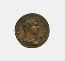 Hadrian, Giovanni del Cavino (Italian, Padua 1500–1570 Padua), Bronze, Italian, Padua