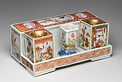 Inkstand, Hard-paste porcelain, Chinese, for European market
