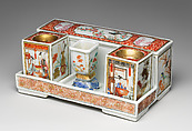 Inkstand, Hard-paste porcelain, Chinese, for European market