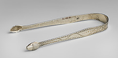 Sugar tongs, Hester Bateman (active 1761–90), Silver, British, London