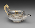 Teapot (part of a service), Digby Scott (active 1802–1807), Silver; ivory, British, London
