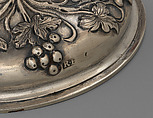 Wedding Cup in case, Robert Hennell III (British, 1794–1868), Silver, coconut; leather, blue silk, base metal, British, London