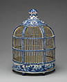 Birdcage, Tin-glazed earthenware, Dutch, Delft