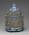 Birdcage, Tin-glazed earthenware, Dutch, Delft