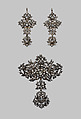 Brooch, Silver, diamonds, Portuguese or Spanish