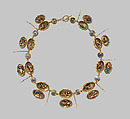 Rosary, Onyx, gold, enamel, European