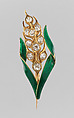 Brooch, Gold, enameled; diamonds, possibly French