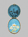 Pendant, Painted enamel on gold; pearl, German, possibly Strasbourg